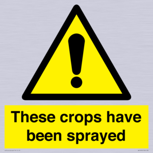 These crops have been sprayed
